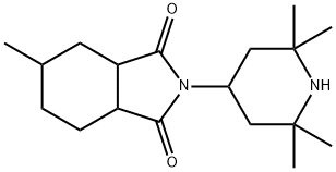 3a,4,5,6,7,7a-ヘキサヒドロ-5-メチル-2-(2,2,6,6-テトラメチル-4-ピペリジニル)-1H-イソインドール-1,3(2H)-ジオン 化学構造式
