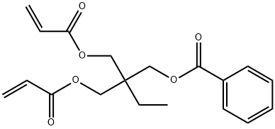 トリメチロールプロパンベンゾアートジアクリラート 化学構造式