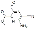 Pyrazinecarboxylic acid, 6-amino-5-cyano-3-formyl-, methyl ester (9CI) Struktur