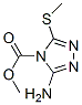 4H-1,2,4-Triazole-4-carboxylicacid,3-amino-5-(methylthio)-,methylester(9CI) Struktur