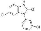 1,3-Dihydro-6-chloro-1-(3-chlorophenyl)-2H-benzimidazol-2-one Structure