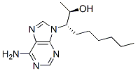 (R*,S*)-(+-)-6-Amino-beta-hexyl-alpha-methyl-9H-purine-9-ethanol Structure