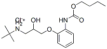 [3-[2-(butoxycarbonylamino)phenoxy]-2-hydroxy-propyl]-tert-butyl-azani um chloride Structure