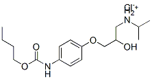 [3-[4-(butoxycarbonylamino)phenoxy]-2-hydroxy-propyl]-propan-2-yl-azan ium chloride 结构式