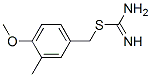 Carbamimidothioic acid, (4-methoxy-3-methylphenyl)methyl ester (9CI) 结构式