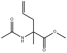 4-Pentenoic  acid,  2-(acetylamino)-2-methyl-,  methyl  ester 化学構造式