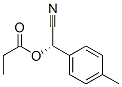 Benzeneacetonitrile, 4-methyl-alpha-(1-oxopropoxy)-, (alphaS)- (9CI) 化学構造式