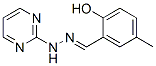Benzaldehyde, 2-hydroxy-5-methyl-, 2-pyrimidinylhydrazone (9CI) 化学構造式