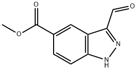 3-甲酰基吲唑-5-甲酸甲酯, 797804-50-3, 结构式