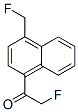 Ethanone, 2-fluoro-1-[4-(fluoromethyl)-1-naphthalenyl]- (9CI) Struktur