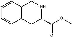 1,2,3,4-テトラヒドロイソキノリン-3α-カルボン酸メチル 化学構造式