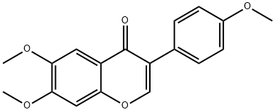 4',6,7-Trimethoxyisoflavone Struktur