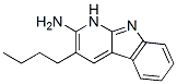 3-Butyl-1H-pyrido(2,3-b)indol-2-amine Structure