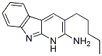 3-Pentyl-1H-pyrido(2,3-b)indol-2-amine Structure