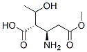 5-methyl hydrogen [2S-[2R*(R*),3S*]]-3-amino-2-(1-hydroxyethyl)glutarate Struktur