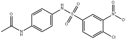 N-[4-[[(4-chloro-3-nitrophenyl)sulphonyl]amino]phenyl]acetamide Structure