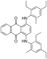1,4-ビス[(2,4-ジエチル-6-メチルフェニル)アミノ]-9,10-アントラセンジオン 化学構造式
