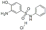 3-アミノ-4-ヒドロキシ-N-フェニルベンゼンスルホンアミド・塩酸塩 化学構造式