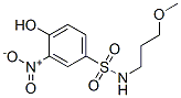 4-ヒドロキシ-N-(3-メトキシプロピル)-3-ニトロベンゼンスルホンアミド 化学構造式
