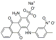 sodium 1-amino-9,10-dihydro-4-[(4-methyl-3-nitrophenyl)amino]-9,10-dioxoanthracene-2-sulphonate Structure