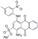 sodium 1-amino-9,10-dihydro-4-[(4-methyl-2-nitrophenyl)amino]-9,10-dioxoanthracene-2-sulphonate 结构式