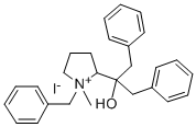 79820-06-7 Pyrrolidinium, 2-(1-hydroxy-2-phenyl-1-(phenylmethyl)ethyl)-1-methyl-1 -(phenylmethyl)-, iodide