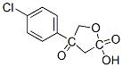 4-(4-chlorophenyl)-2-hydroxytetronic acid 化学構造式