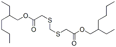 2,2'-メチレンビス(チオ)二酢酸ビス(2-エチルヘキシル) 化学構造式