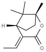 2-Oxabicyclo[3.2.1]octan-3-one,4-ethylidene-1,8,8-trimethyl-,(1R,4E,5S)-(9CI),798554-34-4,结构式