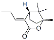 2-Oxabicyclo[3.2.1]octan-3-one,1,8,8-trimethyl-4-propylidene-,(1R,4E,5S)-(9CI),798554-36-6,结构式