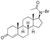 17 beta-bromoacetylamino-4-androsten-3-one 化学構造式