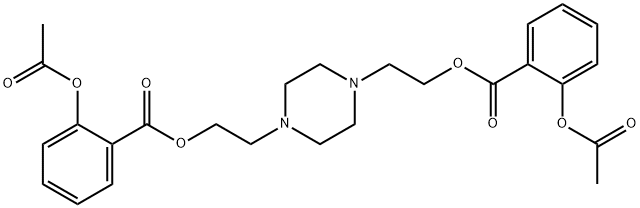 1,4-Bis(2-(acetylsalicyloyloxy)ethyl)piperazine 结构式