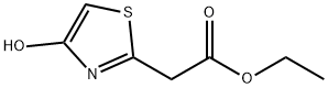 4-ヒドロキシ-2-チアゾール酢酸エチル 化学構造式