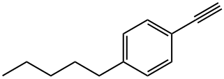 4-戊基苯乙炔 结构式