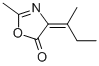 5(4H)-Oxazolone,2-methyl-4-(1-methylpropylidene)-,(Z)-(9CI),79893-08-6,结构式