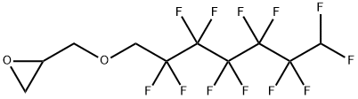 3-(1H,1H,7H-十二氟庚氧基)-1,2-环氧丙烯酸 结构式