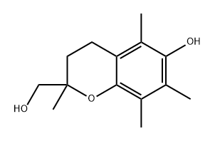 2-HYDROXYMETHYL-2,5,7,8-TETRAMETHYLCHROMAN-6-OL Struktur