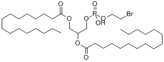 BROMOETHYL 1,2-DIPALMITOYL-RAC-GLYCERO-3-PHOSPHATE Structure