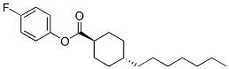 4-Fluorophenyl trans-4-heptyl-1-cyclohexanecarboxylate Structure