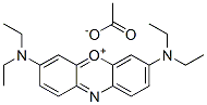 3,7-bis(diethylamino)phenoxazin-5-ium acetate,79916-07-7,结构式