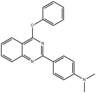 N,N-dimethyl-4-(4-phenoxyquinazolin-2-yl)aniline,79916-51-1,结构式