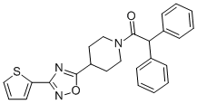 1-(2,2-DIPHENYL-1-OXOETHYL)-4-[3-(THIEN-2-YL)-1,2,4-OXADIAZOL-5-YL]PIPERIDINE,799260-21-2,结构式