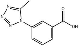 Benzoic acid, 3-(5-methyl-1H-tetrazol-1-yl)- (9CI) Structure