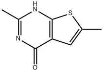 2,6-二甲基噻吩并[2,3-D]嘧啶-4(3H)-酮 结构式