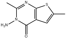 3-AMINO-2,6-DIMETHYLTHIENO[2,3-D]PYRIMIDIN-4(3H)-ONE Struktur