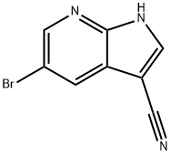 5-溴-1H-吡咯并[2,3-B]吡啶-3-甲腈, 799270-07-8, 结构式