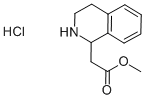 2-(1,2,3,4-四氢异喹啉-1-基)乙酸甲酯盐酸盐, 799274-03-6, 结构式