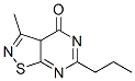 Isothiazolo[5,4-d]pyrimidin-4(3aH)-one, 3-methyl-6-propyl- (9CI) Structure