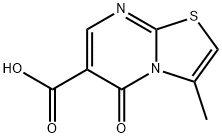 3-メチル-5-オキソ-5H-チアゾロ[3,2-A]ピリミジン-6-カルボン酸 化学構造式