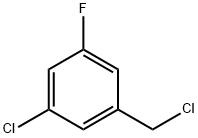 1-クロロ-3-(クロロメチル)-5-フルオロベンゼン 化学構造式